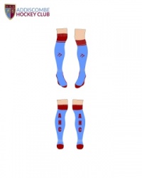 Tempest Socks Sky Blue/Maroon AHC